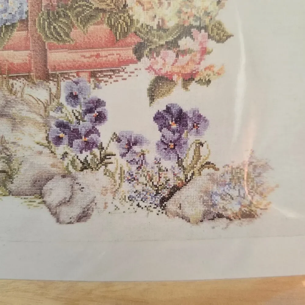 Thea Gouverneur Mixed Hydrangea Cross Stitch Kit Cottagecore Gardencore Crafter